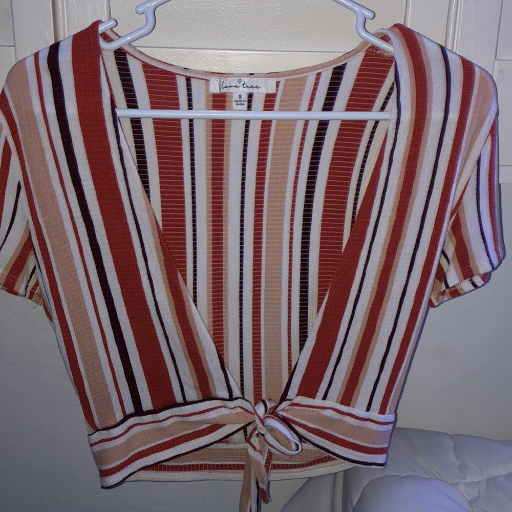 Beachy boho tie around top